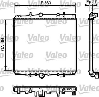 Valeo 732944 - Радиатор, охлаждение двигателя autosila-amz.com