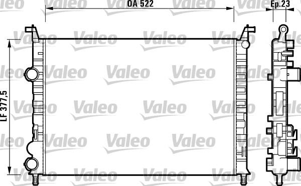 Valeo 732948 - Радиатор, охлаждение двигателя autosila-amz.com