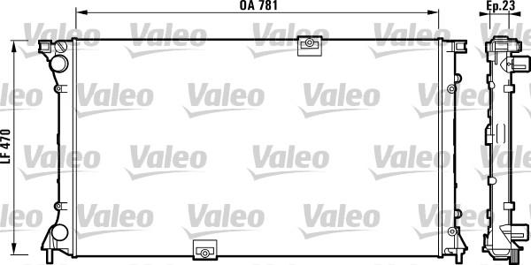 Valeo 732902 - Радиатор, охлаждение двигателя autosila-amz.com