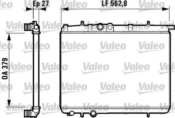 Valeo 732910 - Радиатор, охлаждение двигателя autosila-amz.com