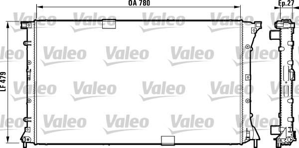 Valeo 732911 - Радиатор, охлаждение двигателя autosila-amz.com