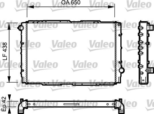 Valeo 732939 - Радиатор, охлаждение двигателя autosila-amz.com