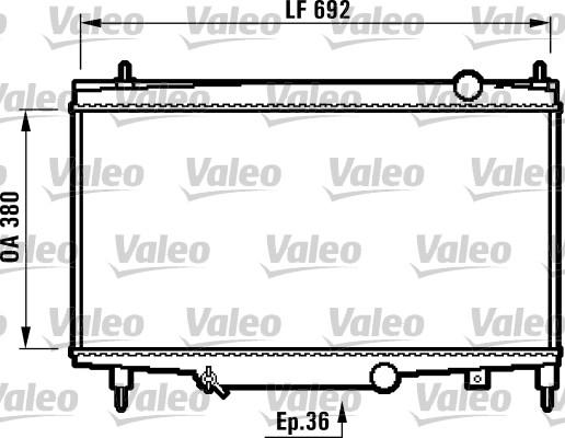 Valeo 732492 - Радиатор, охлаждение двигателя autosila-amz.com