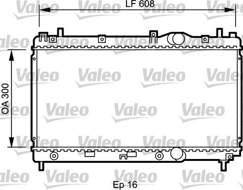 Valeo 732426 - Радиатор, охлаждение двигателя autosila-amz.com