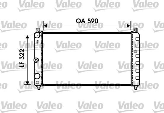 Valeo 732479 - Радиатор, охлаждение двигателя autosila-amz.com