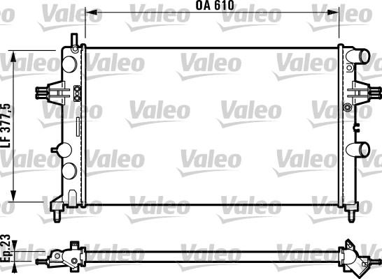 Valeo 732551 - Радиатор, охлаждение двигателя autosila-amz.com