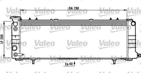 Valeo 732552 - Радиатор, охлаждение двигателя autosila-amz.com