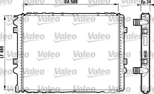 Valeo 732569 - Радиатор, охлаждение двигателя autosila-amz.com