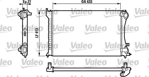 Valeo 732567 - Радиатор, охлаждение двигателя autosila-amz.com