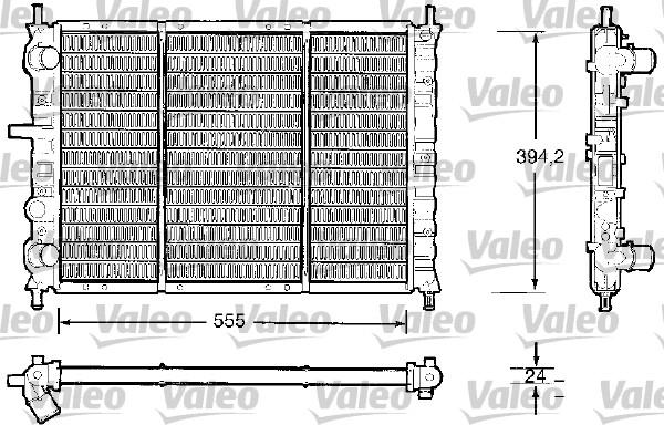 Valeo 732504 - Радиатор, охлаждение двигателя autosila-amz.com