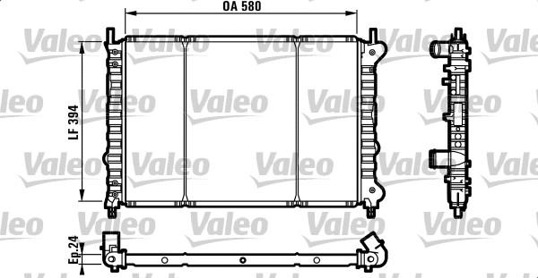 Valeo 732583 - Радиатор, охлаждение двигателя autosila-amz.com