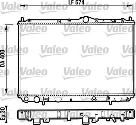 Valeo 732525 - Радиатор, охлаждение двигателя autosila-amz.com