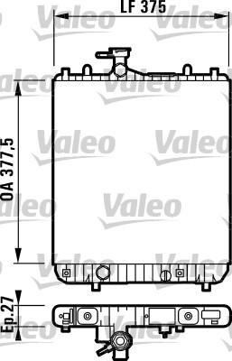 Valeo 732694 - Радиатор, охлаждение двигателя autosila-amz.com