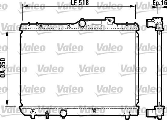 Valeo 732614 - Радиатор, охлаждение двигателя autosila-amz.com