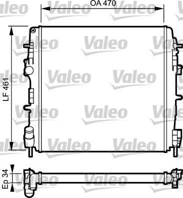 Valeo 732687 - Радиатор, охлаждение двигателя autosila-amz.com