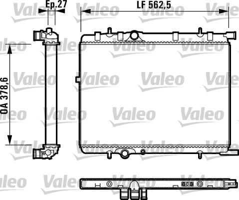 Valeo 732895 - Радиатор, охлаждение двигателя autosila-amz.com