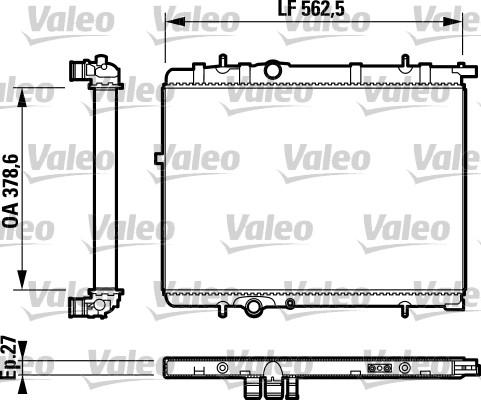 Valeo 732893 - Радиатор, охлаждение двигателя autosila-amz.com