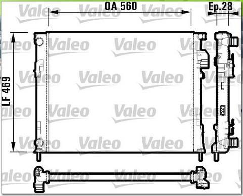 Valeo 732846 - Радиатор, охлаждение двигателя autosila-amz.com