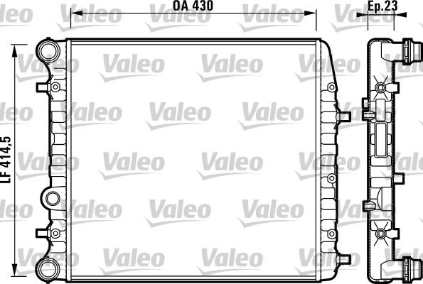 Valeo 732863 - Радиатор, охлаждение двигателя autosila-amz.com