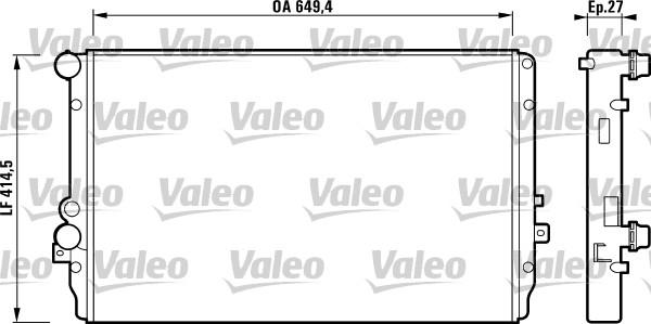 Valeo 732867 - Радиатор, охлаждение двигателя autosila-amz.com