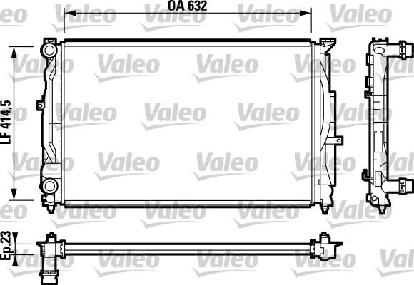 Valeo 732811 - Радиатор, охлаждение двигателя autosila-amz.com