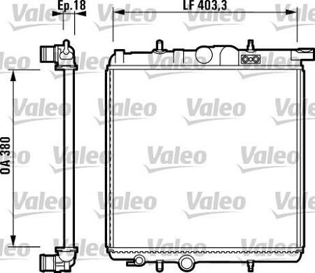 Valeo 732885 - Радиатор, охлаждение двигателя autosila-amz.com