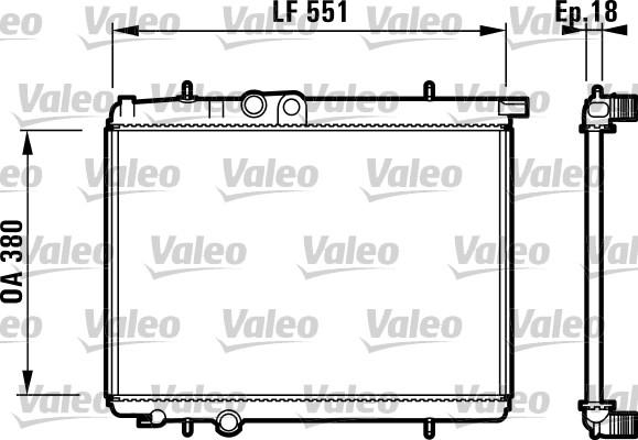 Valeo 732886 - Радиатор, охлаждение двигателя autosila-amz.com