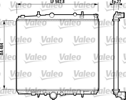 Valeo 732880 - Радиатор, охлаждение двигателя autosila-amz.com