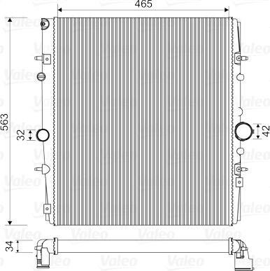 Valeo 732881 - Радиатор, охлаждение двигателя autosila-amz.com