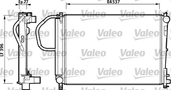 Valeo 732883 - Радиатор, охлаждение двигателя autosila-amz.com