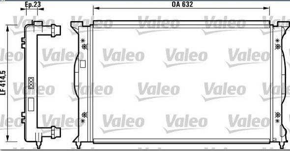 Valeo 732839 - Радиатор системы охлаждения autosila-amz.com