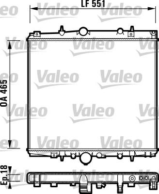 Valeo 732830 - Радиатор, охлаждение двигателя autosila-amz.com