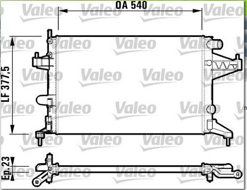 Valeo 732826 - Радиатор, охлаждение двигателя autosila-amz.com