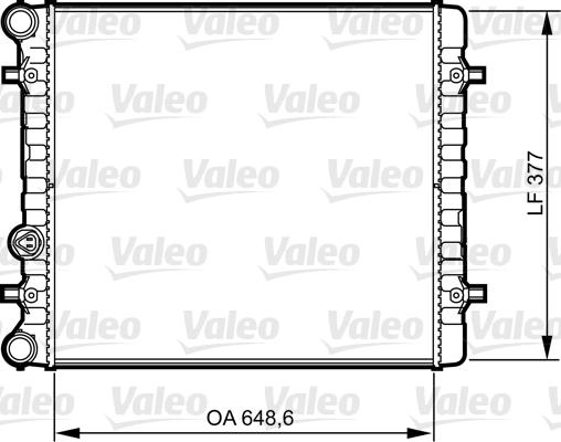 Valeo 732396 - Радиатор, охлаждение двигателя autosila-amz.com