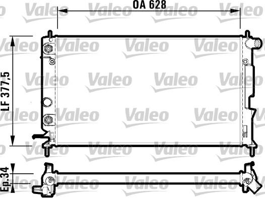 Valeo 732360 - Радиатор, охлаждение двигателя autosila-amz.com