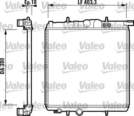 Valeo 732885 - Радиатор, охлаждение двигателя autosila-amz.com