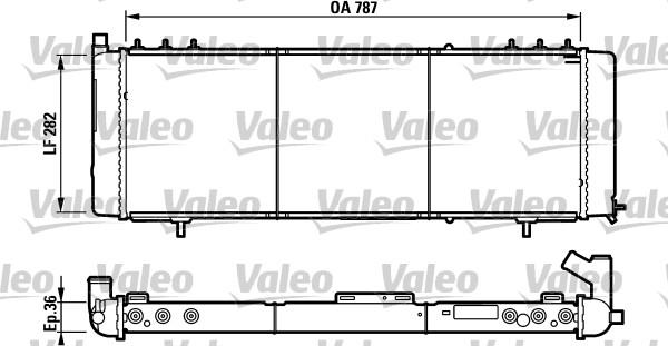 Valeo 732312 - Радиатор, охлаждение двигателя autosila-amz.com