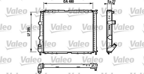 Valeo 732387 - Радиатор, охлаждение двигателя autosila-amz.com