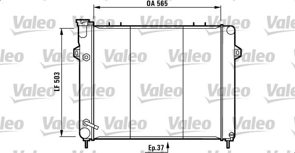 Valeo 732250 - Радиатор, охлаждение двигателя autosila-amz.com