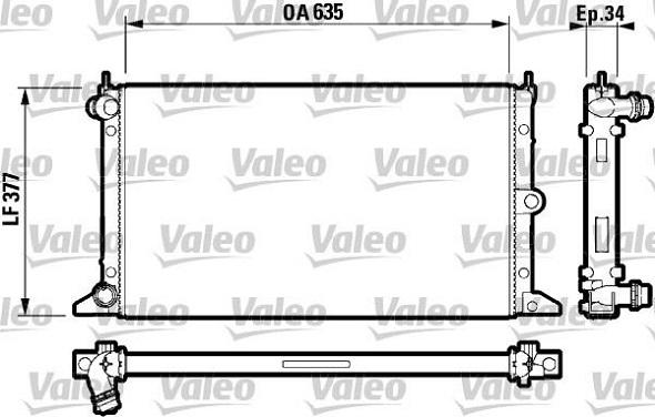 Valeo 732790 - Радиатор, охлаждение двигателя autosila-amz.com