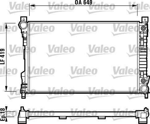 Valeo 732740 - Радиатор, охлаждение двигателя autosila-amz.com