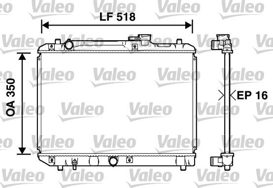 Valeo 732750 - Радиатор, охлаждение двигателя autosila-amz.com