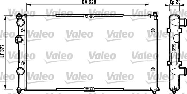 Valeo 732710 - Радиатор, охлаждение двигателя autosila-amz.com