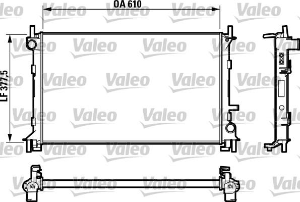 Valeo 732732 - Радиатор, охлаждение двигателя autosila-amz.com