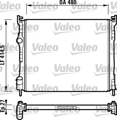 Valeo 732737 - Радиатор, охлаждение двигателя autosila-amz.com