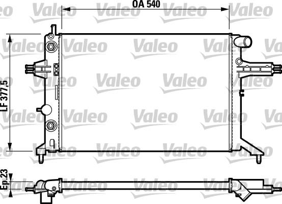 Valeo 732724 - Радиатор, охлаждение двигателя autosila-amz.com