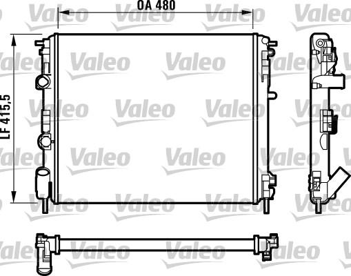 Valeo 732720 - Радиатор, охлаждение двигателя autosila-amz.com