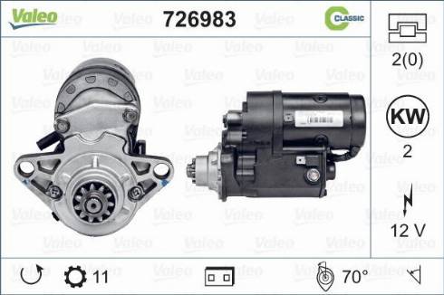 Valeo 726983 - Стартер autosila-amz.com