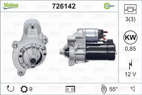 Valeo 726142 - Стартер autosila-amz.com