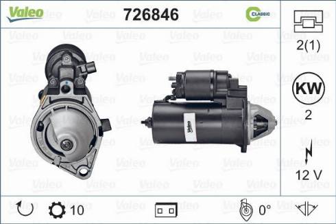 Valeo 726846 - Стартер autosila-amz.com